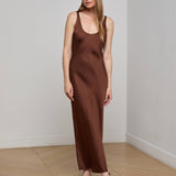 L'AGENCE - Akiya Satin Maxi Dress