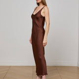 L'AGENCE - Akiya Satin Maxi Dress