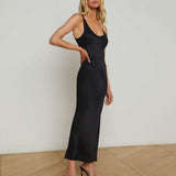 L'AGENCE - Akiya Satin Maxi Dress