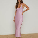 L'AGENCE - Akiya Satin Maxi Dress