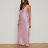 L'AGENCE - Akiya Satin Maxi Dress