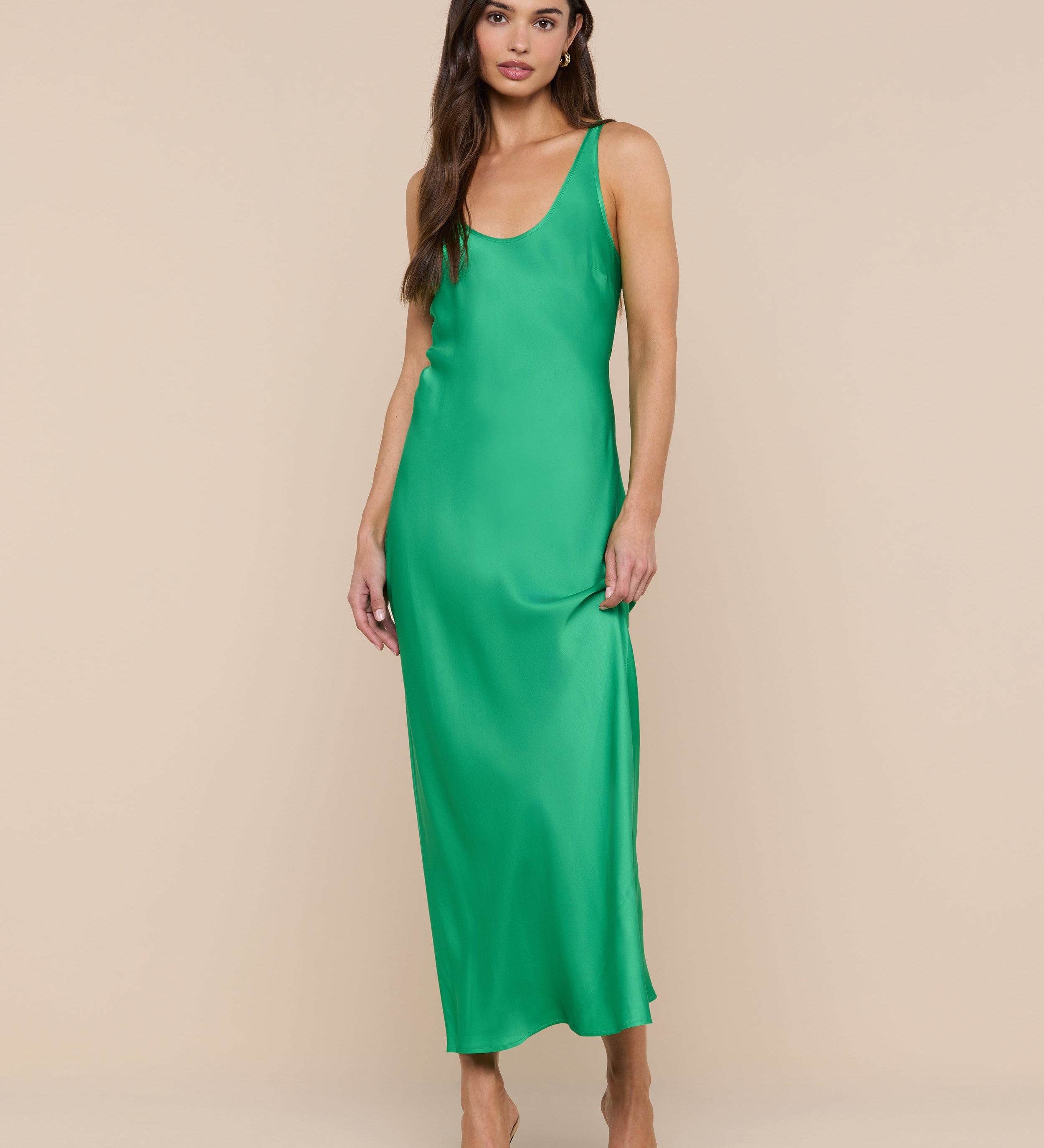 L'AGENCE - Akiya Satin Maxi Dress