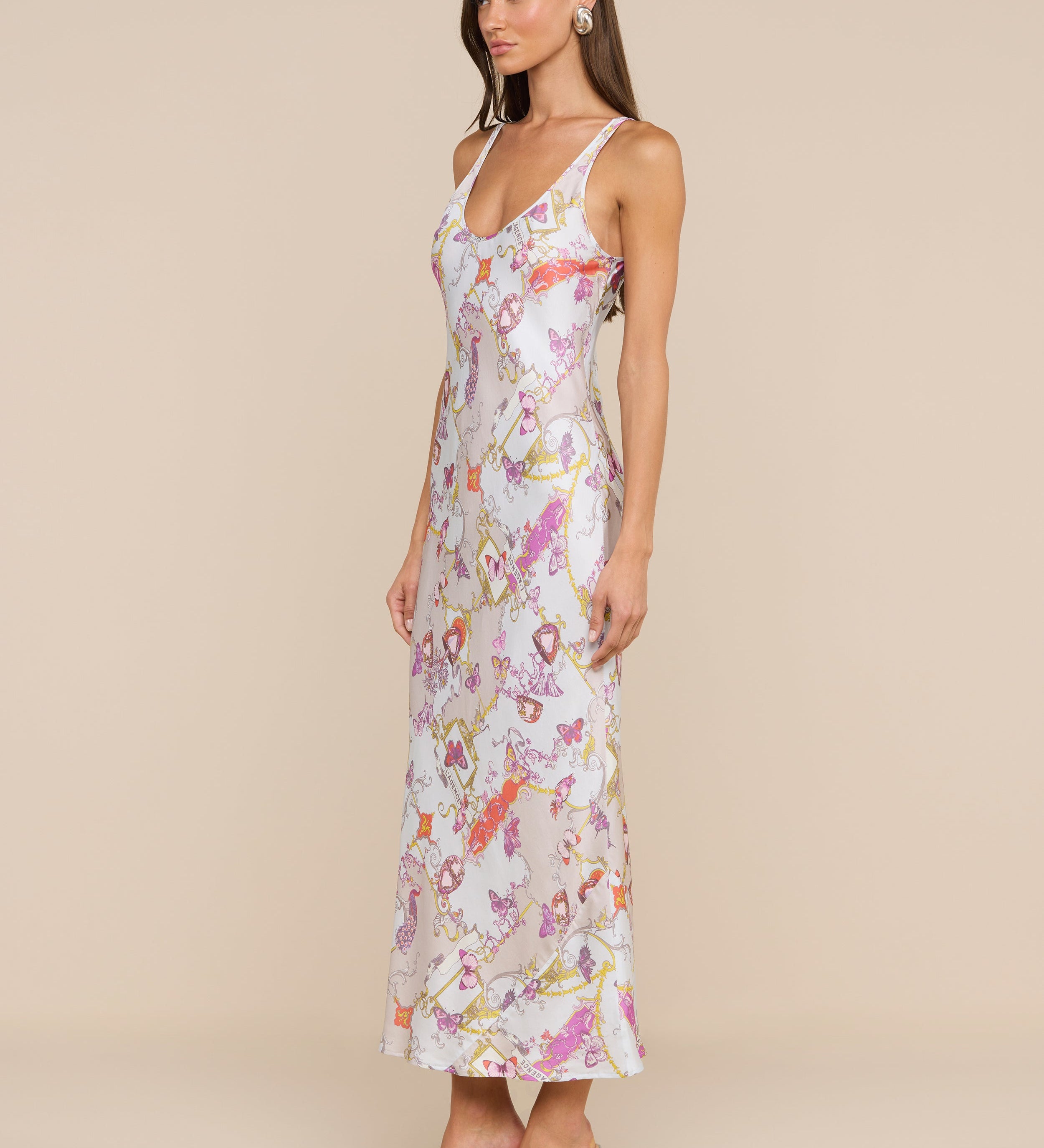 L'AGENCE - Akiya Satin Maxi Dress