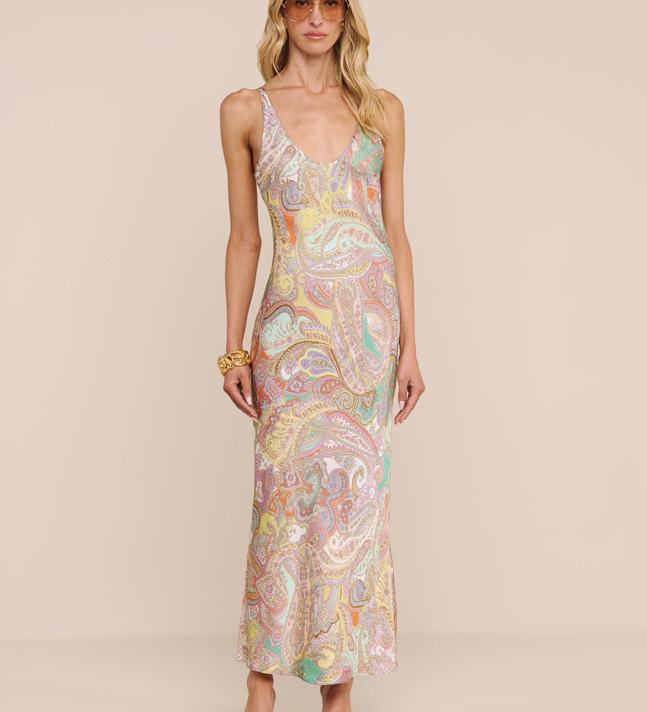 L'AGENCE - Akiya Satin Maxi Dress