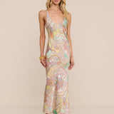 L'AGENCE - Akiya Satin Maxi Dress