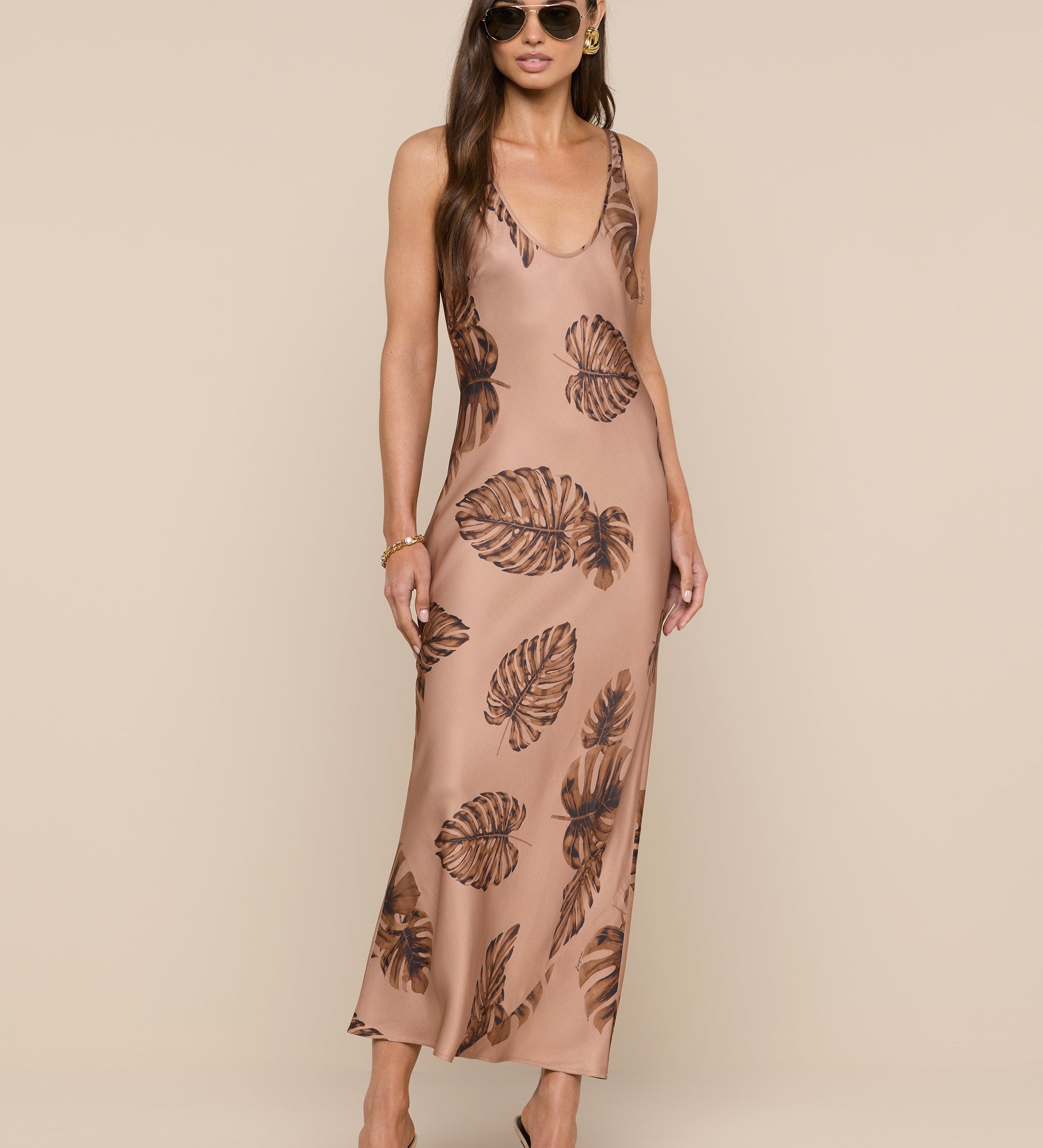 L'AGENCE - Akiya Satin Maxi Dress