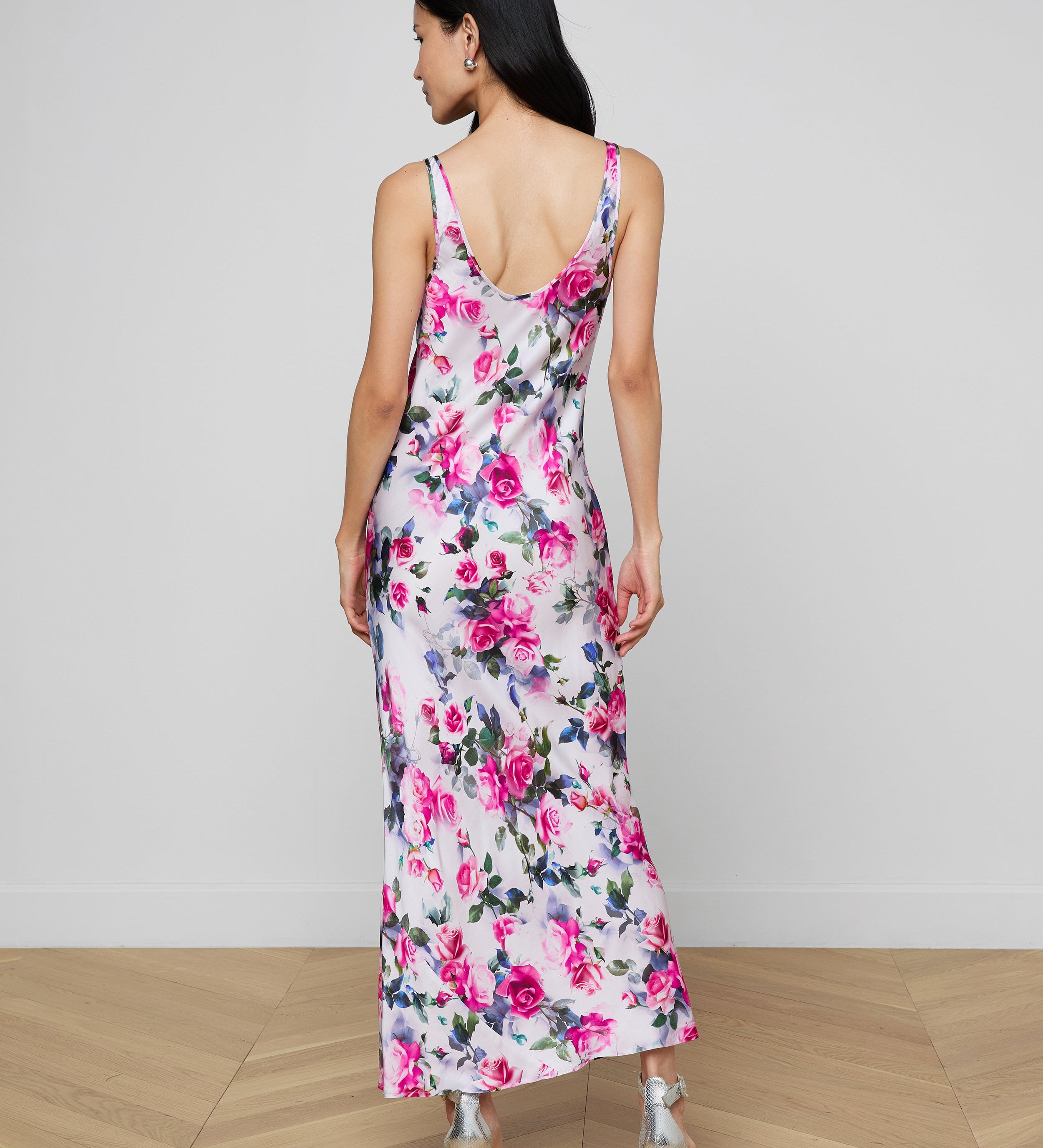 L'AGENCE - Akiya Satin Maxi Dress