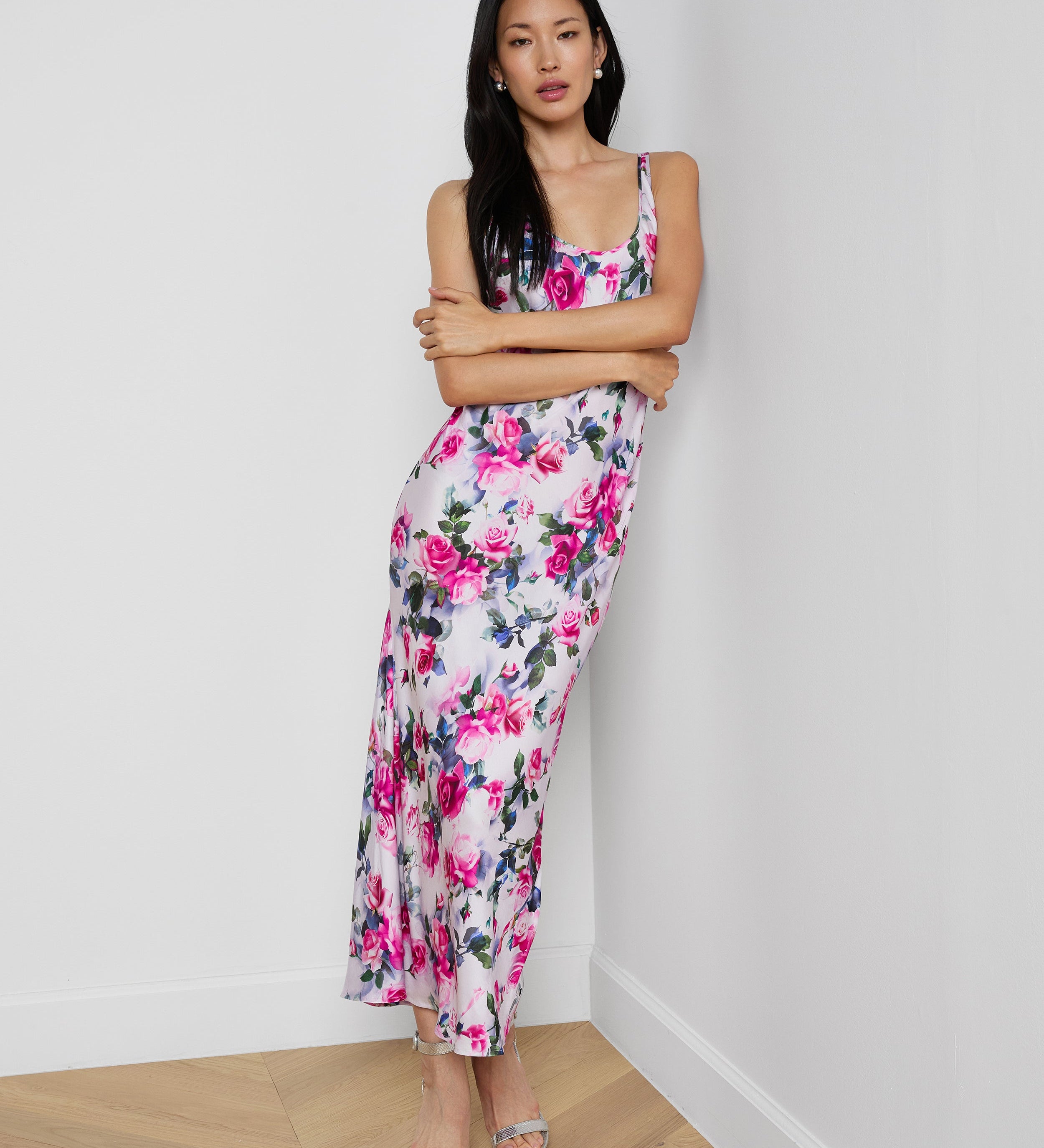 L'AGENCE - Akiya Satin Maxi Dress