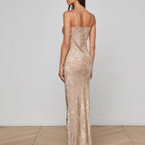L'AGENCE - Christine Burnout Satin Gown