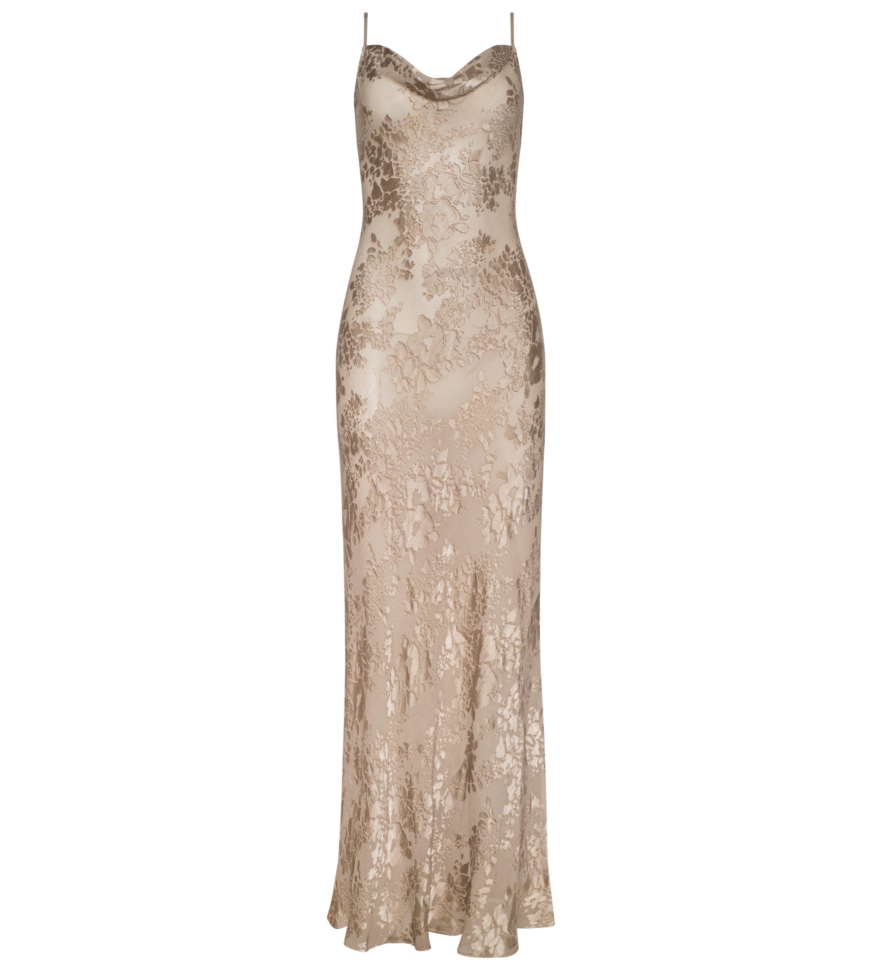 L'AGENCE - Christine Burnout Satin Gown