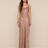L'AGENCE - Christine Burnout Satin Dress