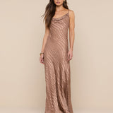 L'AGENCE - Christine Burnout Satin Dress