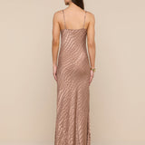 L'AGENCE - Christine Burnout Satin Dress