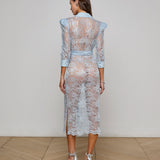 L'AGENCE - Kaiya Sequined Lace Dress