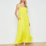 L'AGENCE - Jessamy Linen-Blend Maxi Dress