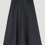 ROHE - A-line skirt | anthracite melange
