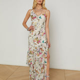 L'AGENCE - Viola Silk Cowl-Neck Gown
