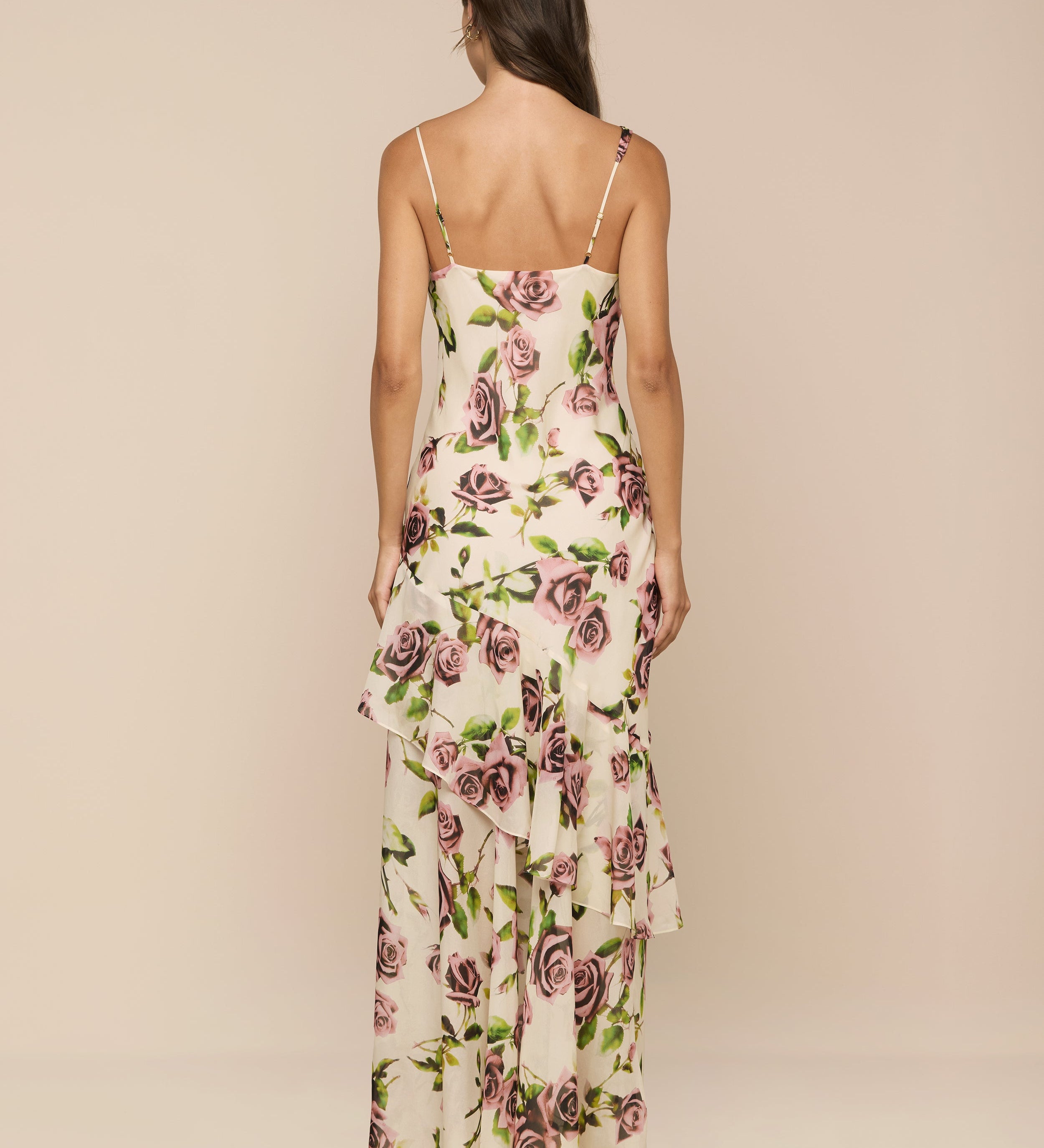 L'AGENCE - Viola Silk Cowl - Neck Gown