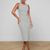 L'AGENCE - Nura Racerback Midi Dress
