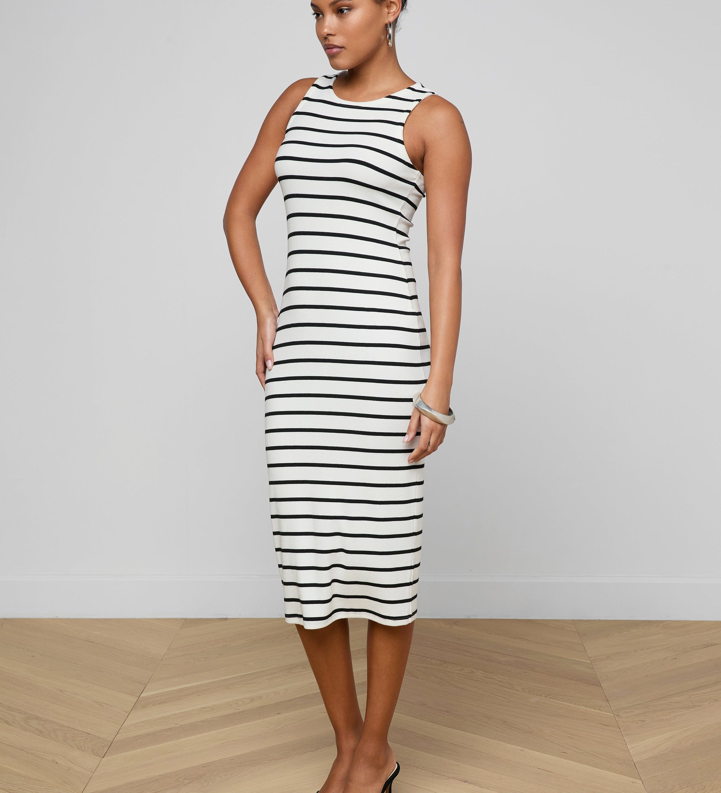 L'AGENCE - Nura Racerback Midi Dress