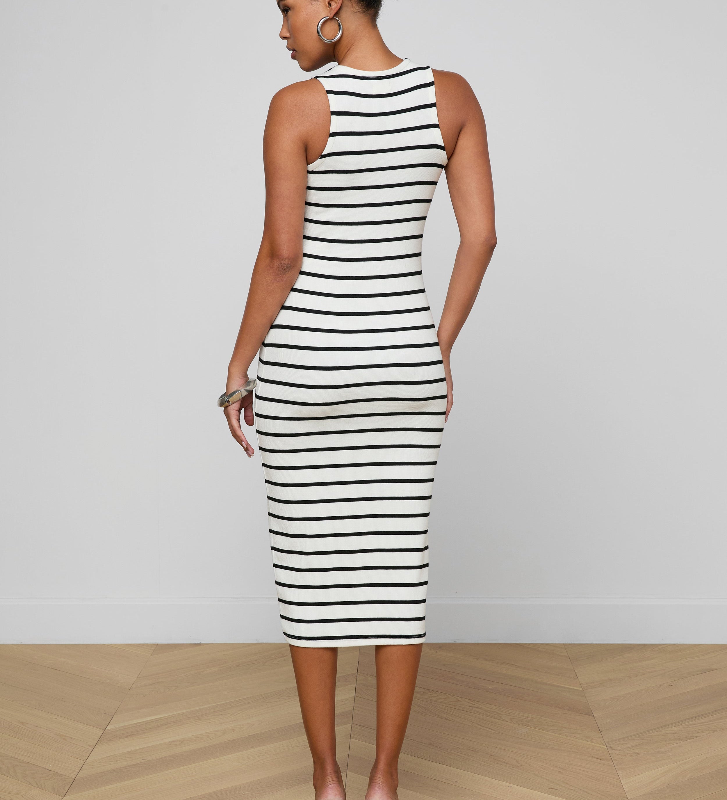 L'AGENCE - Nura Racerback Midi Dress