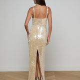 L'AGENCE - Karma Sequin Maxi Dress