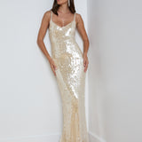 L'AGENCE - Karma Sequin Maxi Dress
