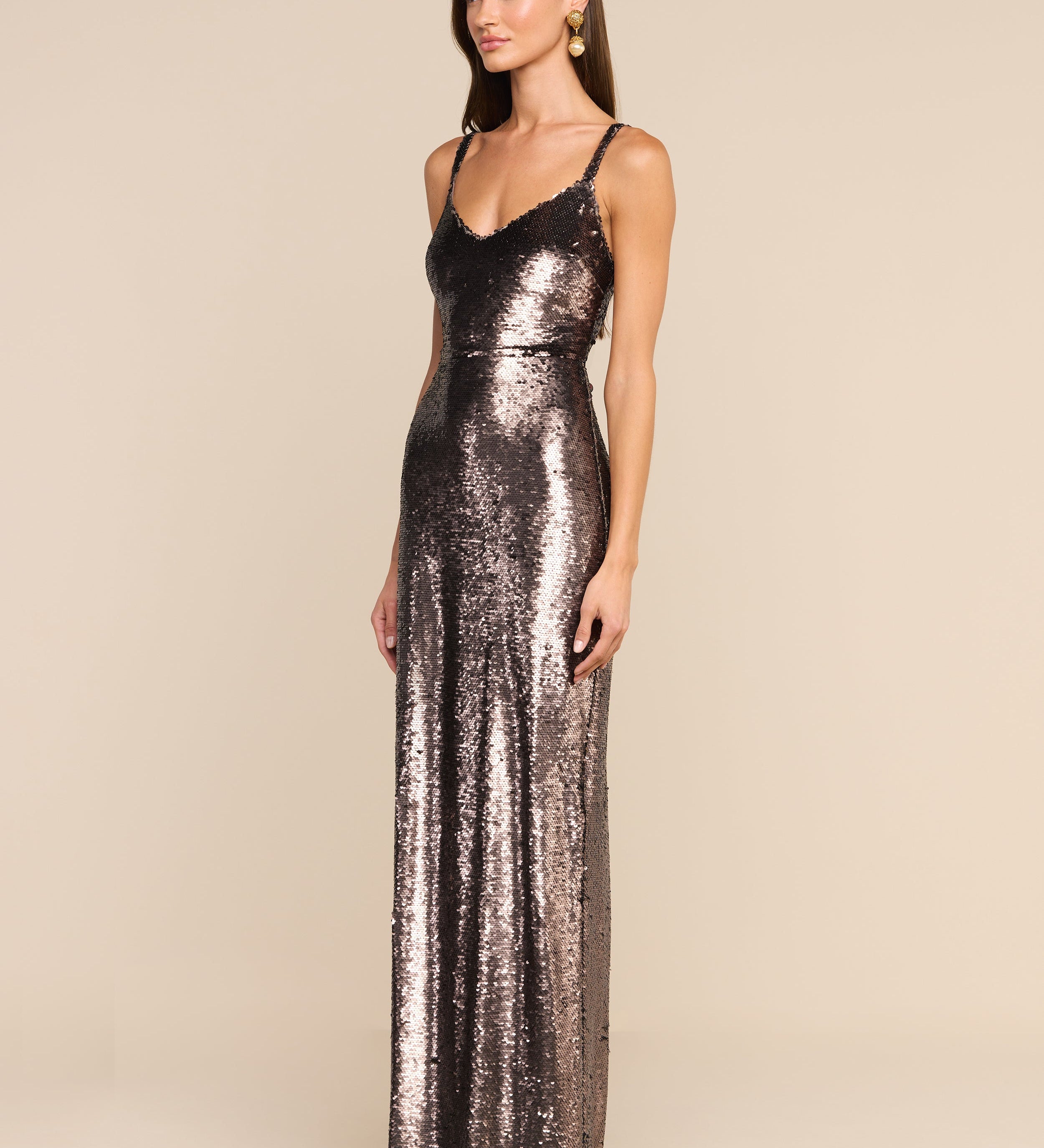 L'AGENCE - Karma Sequin Maxi Dress