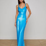 L'AGENCE - Karma Sequin Maxi Dress