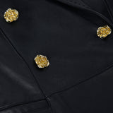 L'AGENCE - Tora Leather Blazer Dress