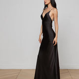 L'AGENCE - Saint Crystal Strap Gown