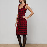 L'AGENCE - Aya Tweed Midi Dress