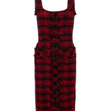 L'AGENCE - Aya Houndstooth Midi Dress