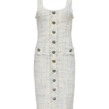L'AGENCE - Aya Tweed Midi Dress