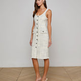 L'AGENCE - Aya Tweed Midi Dress