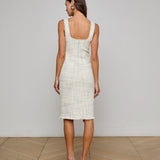 L'AGENCE - Aya Tweed Midi Dress