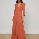 L'AGENCE - Seraphina Tiered Maxi Dress