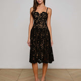 L'AGENCE - Flyn Lace Midi Dress