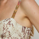 L'AGENCE - Sutton Beaded Strap Maxi Dress