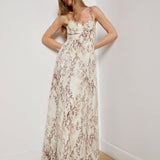 L'AGENCE - Sutton Beaded Strap Maxi Dress