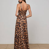 L'AGENCE - Sutton Beaded Strap Maxi Dress
