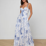 L'AGENCE - Sutton Beaded Strap Gown