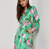 L'AGENCE - Virlen Satin Shirt Dress
