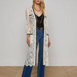 L'AGENCE - Whisper Lace Cardigan Dress