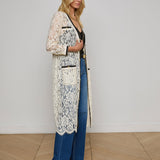 L'AGENCE - Whisper Lace Cardigan Dress