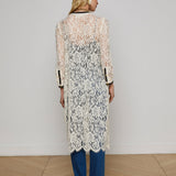 L'AGENCE - Whisper Lace Cardigan Dress