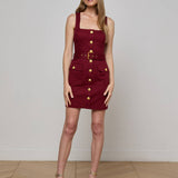 L'AGENCE - Midy Button-Front Dress