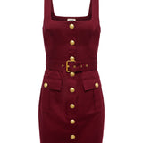 L'AGENCE - Midy Button-Front Dress