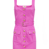 L'AGENCE - Midy Button-Front Dress