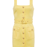 L'AGENCE - Midy Button-Front Dress